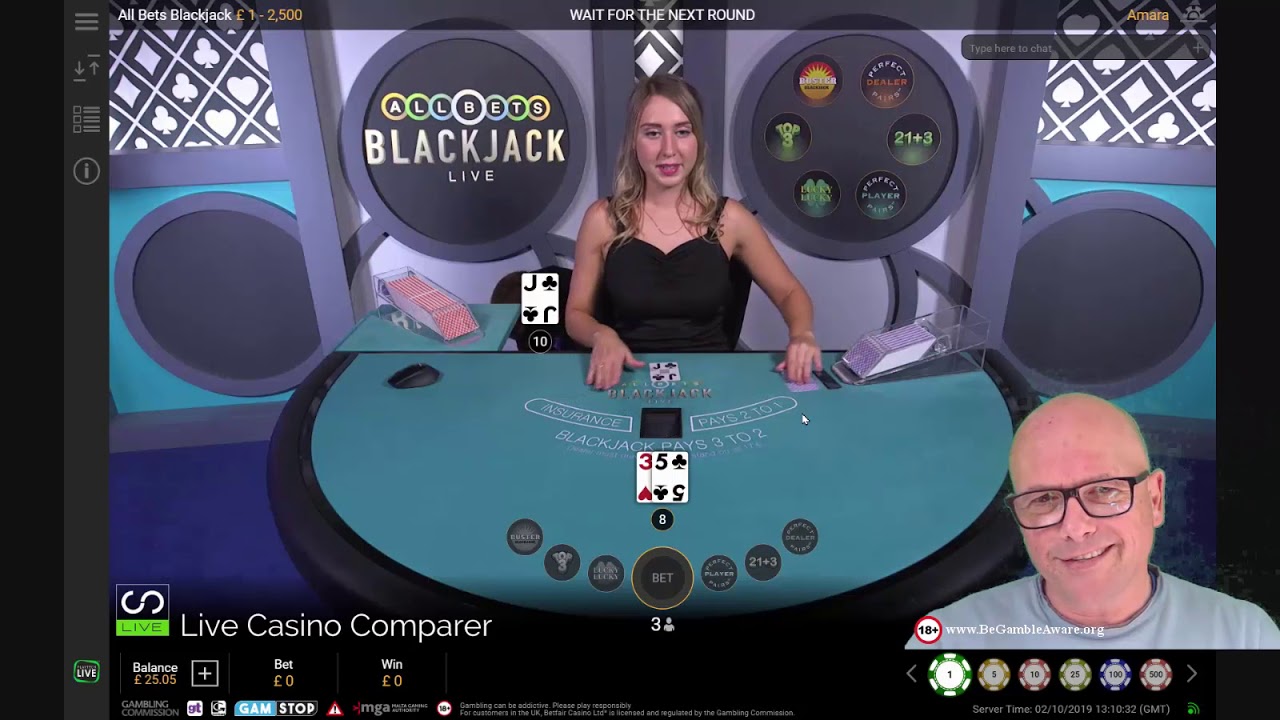 Live casino blackjack tournament